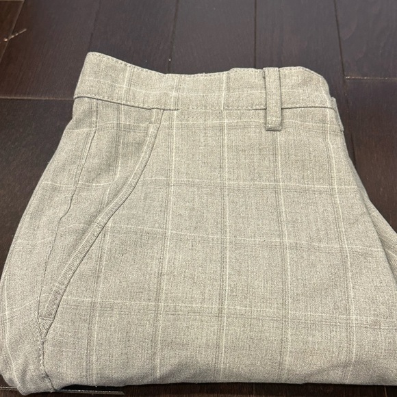 Zara Men's Light Gray Checkered Trouser Pants - Picture 8 of 10